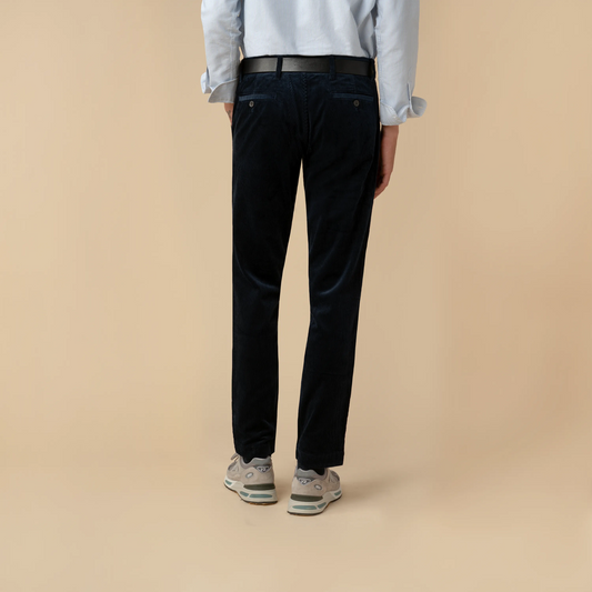 PLEATED CORDUROY TROUSERS