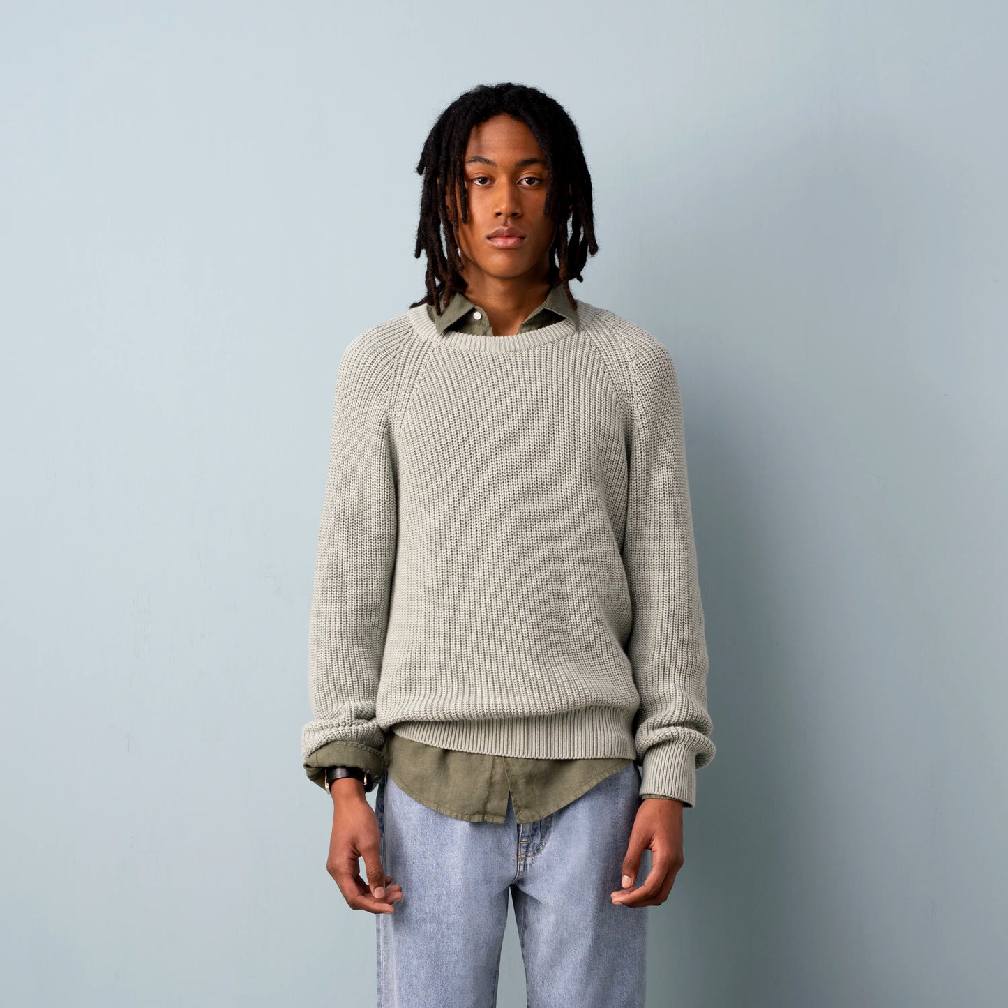 Ranglan Cotton Sweater