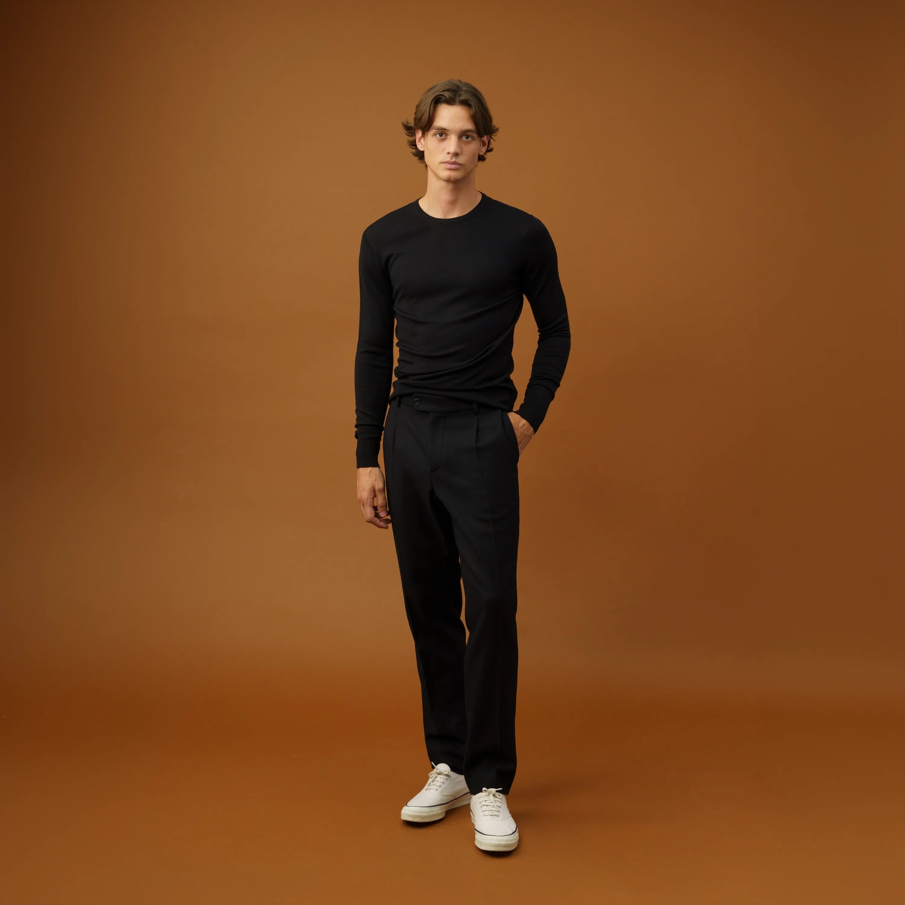 Merino Wool Sweater Black | ISTO.