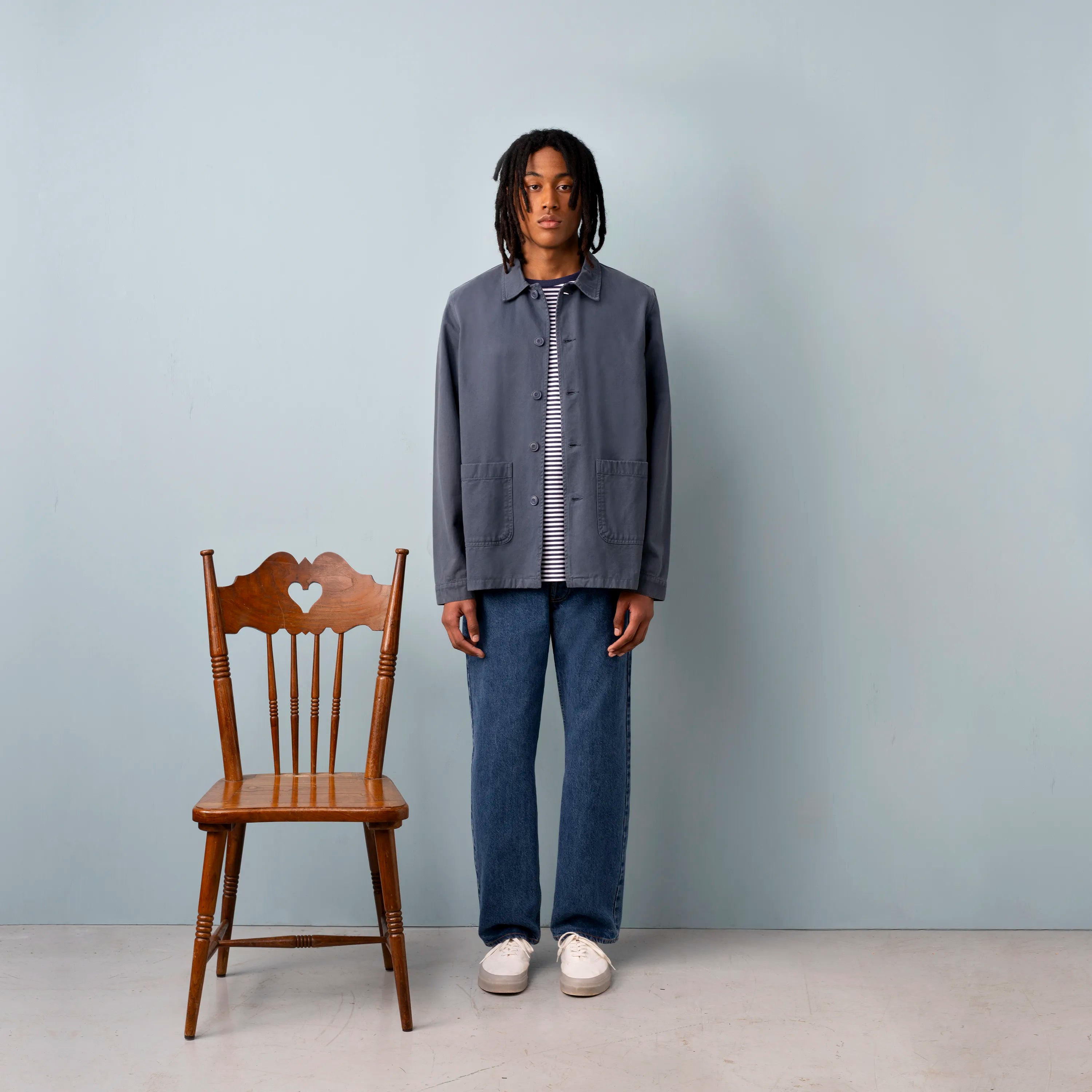 Work Jacket Navy - Organic Cotton | ISTO.