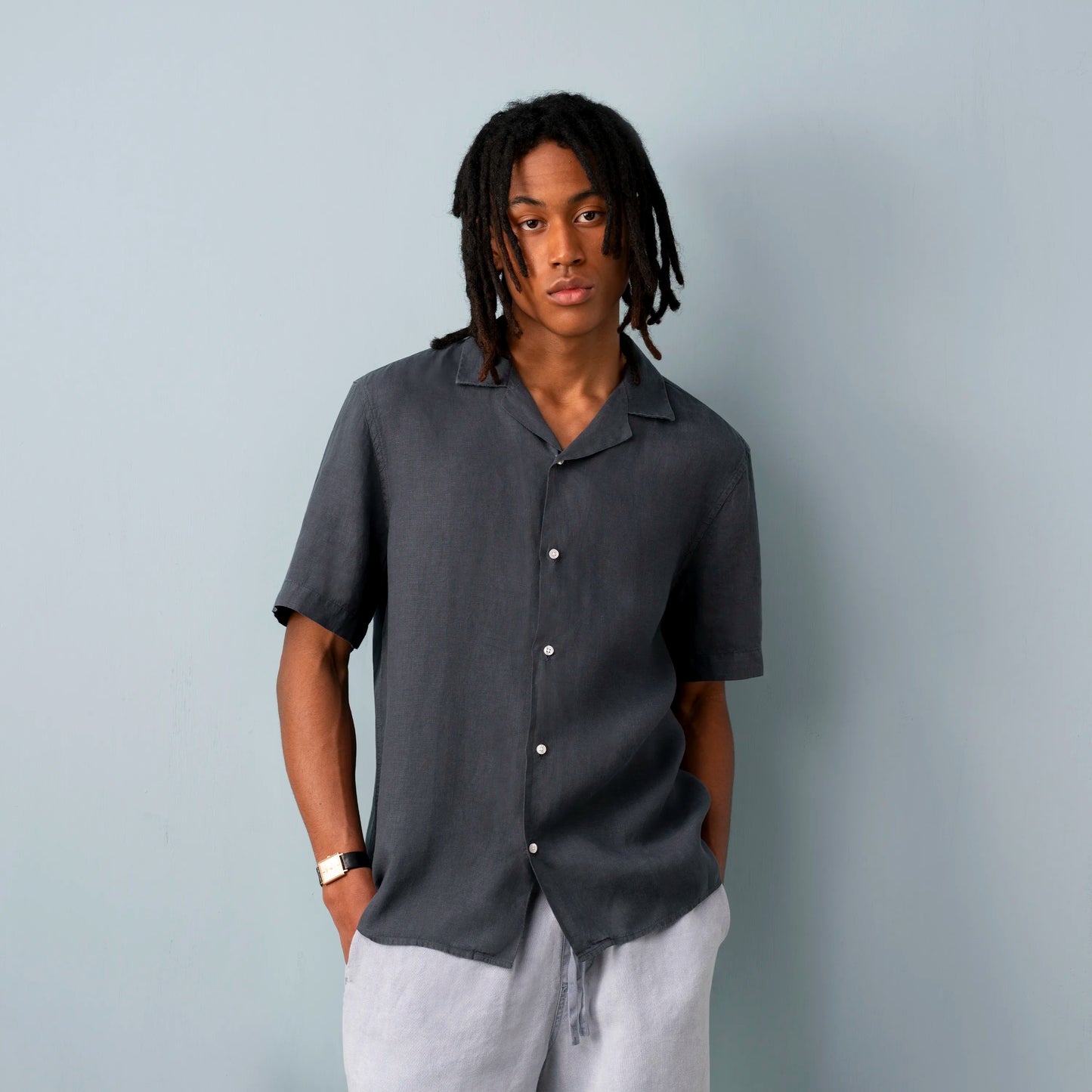 Linen Camp Collar