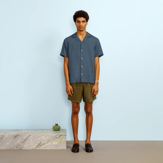 CAMP-COLLAR LINEN
