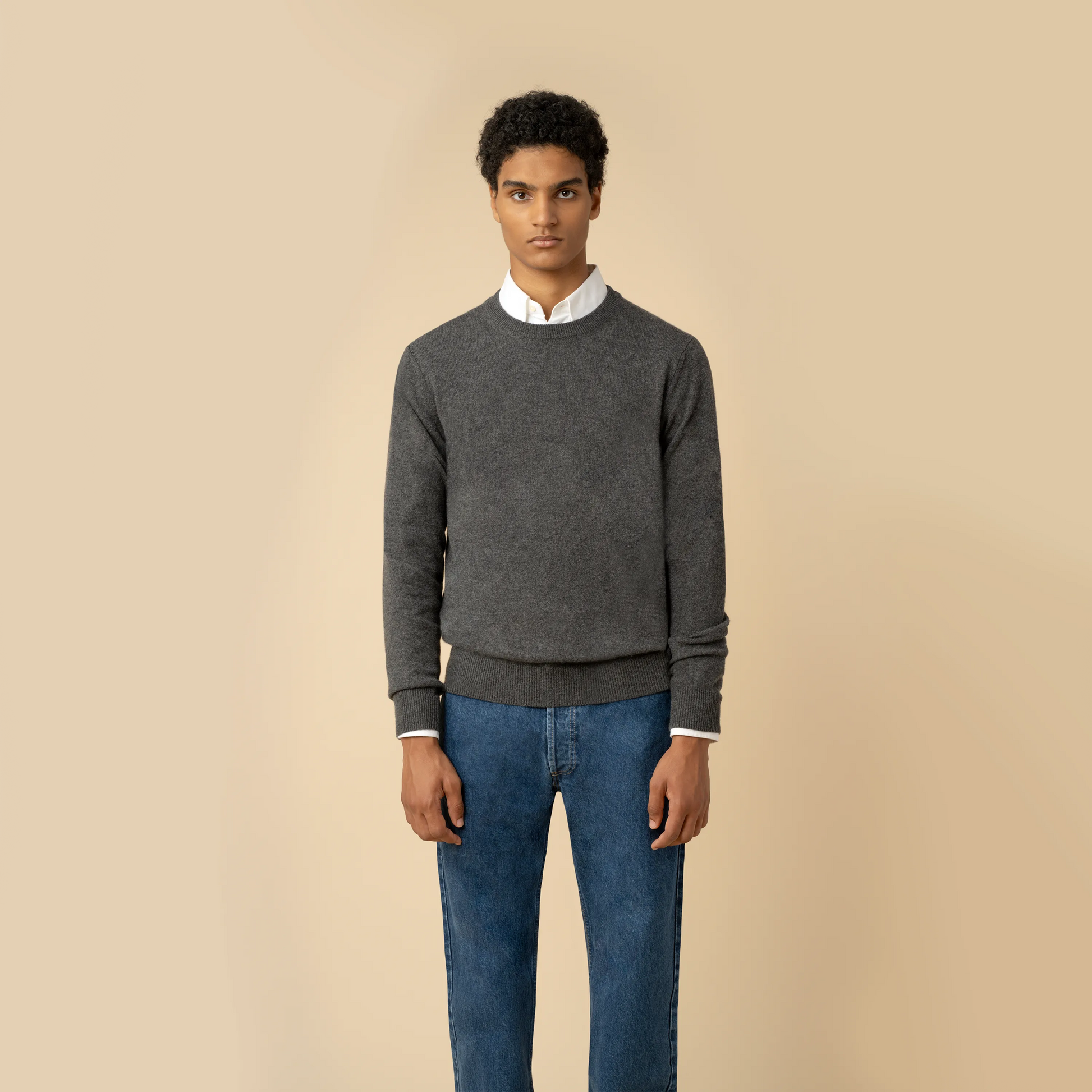 Cashmere Sweater Grey 100% Cashmere - Main Image