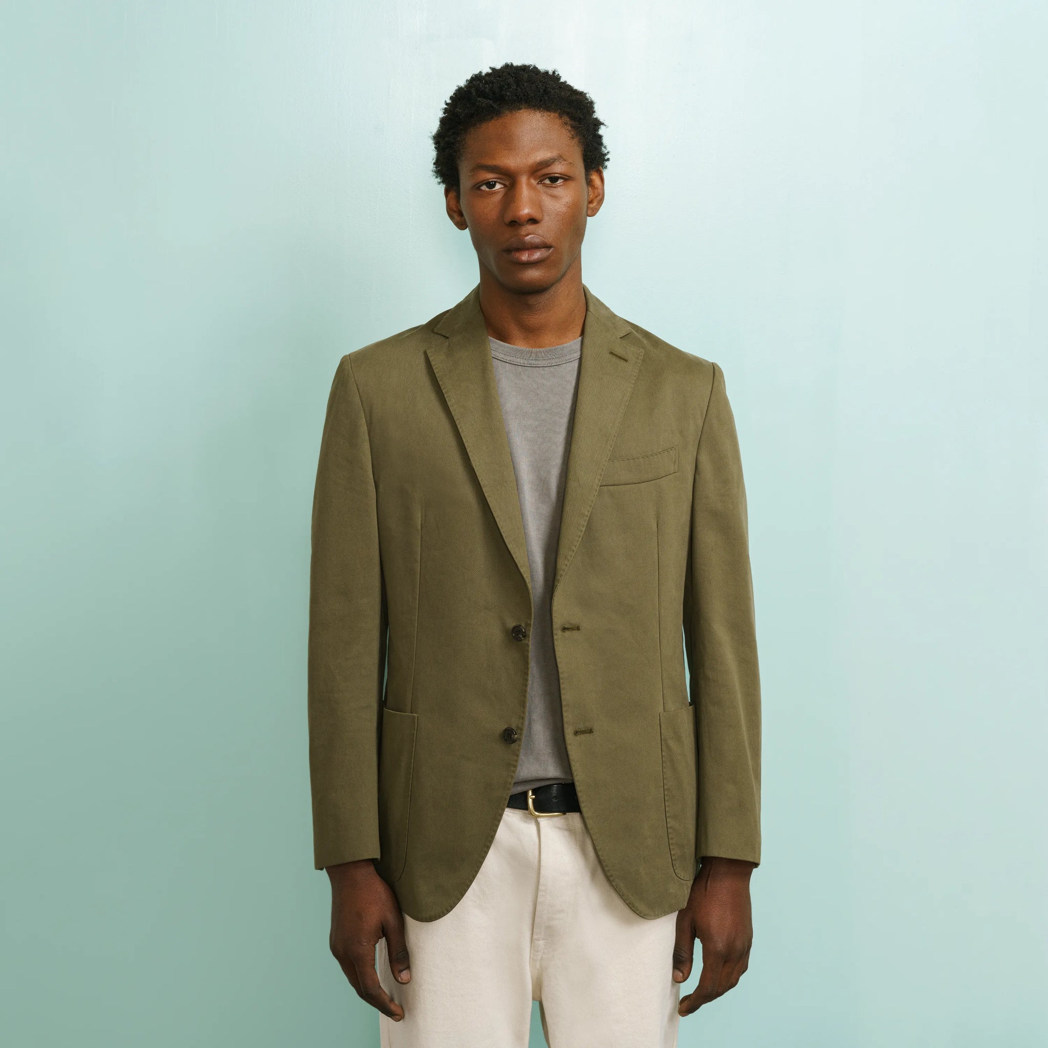Green casual blazer cheap