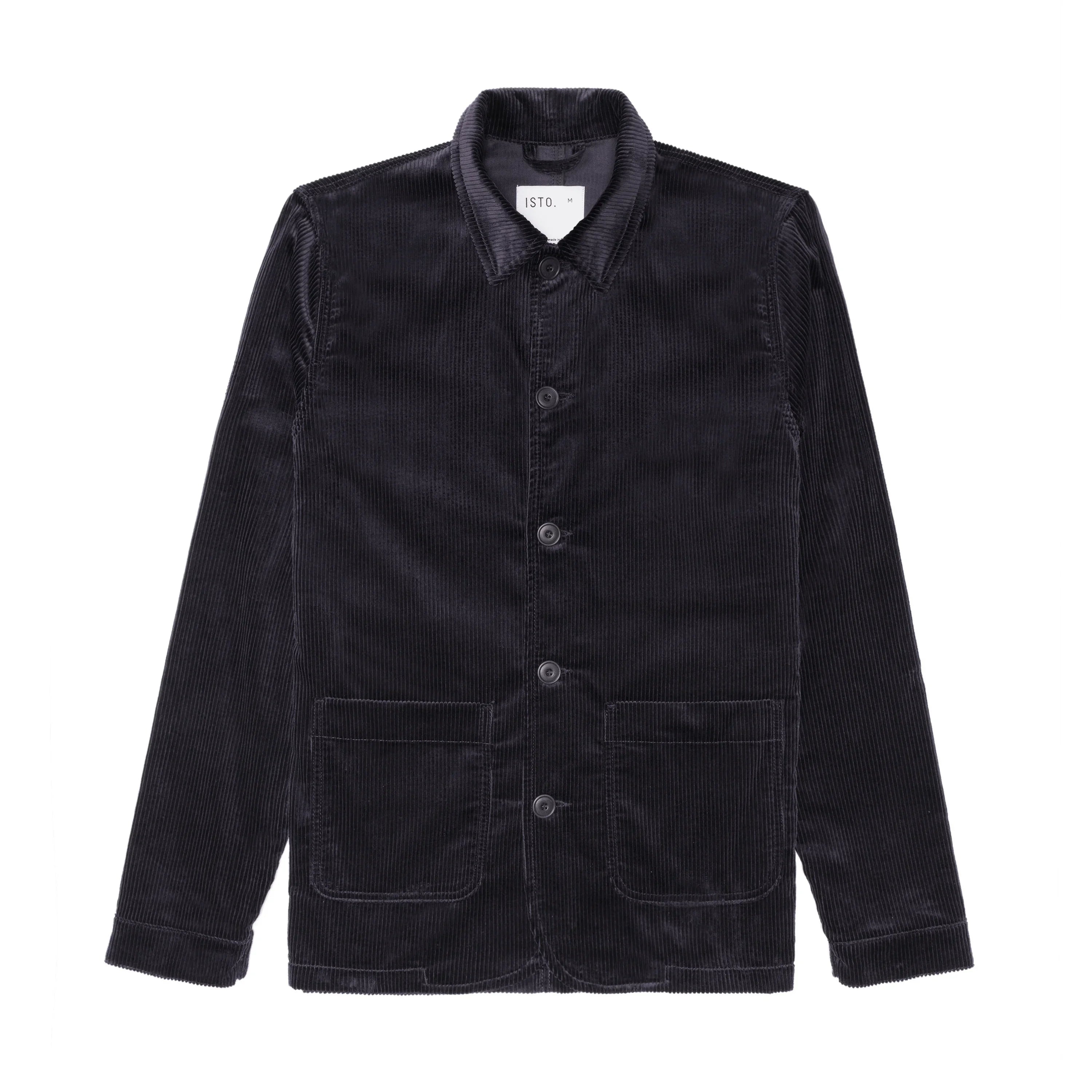 Corduroy Work Jacket Washed Grey - Organic Cotton | ISTO.