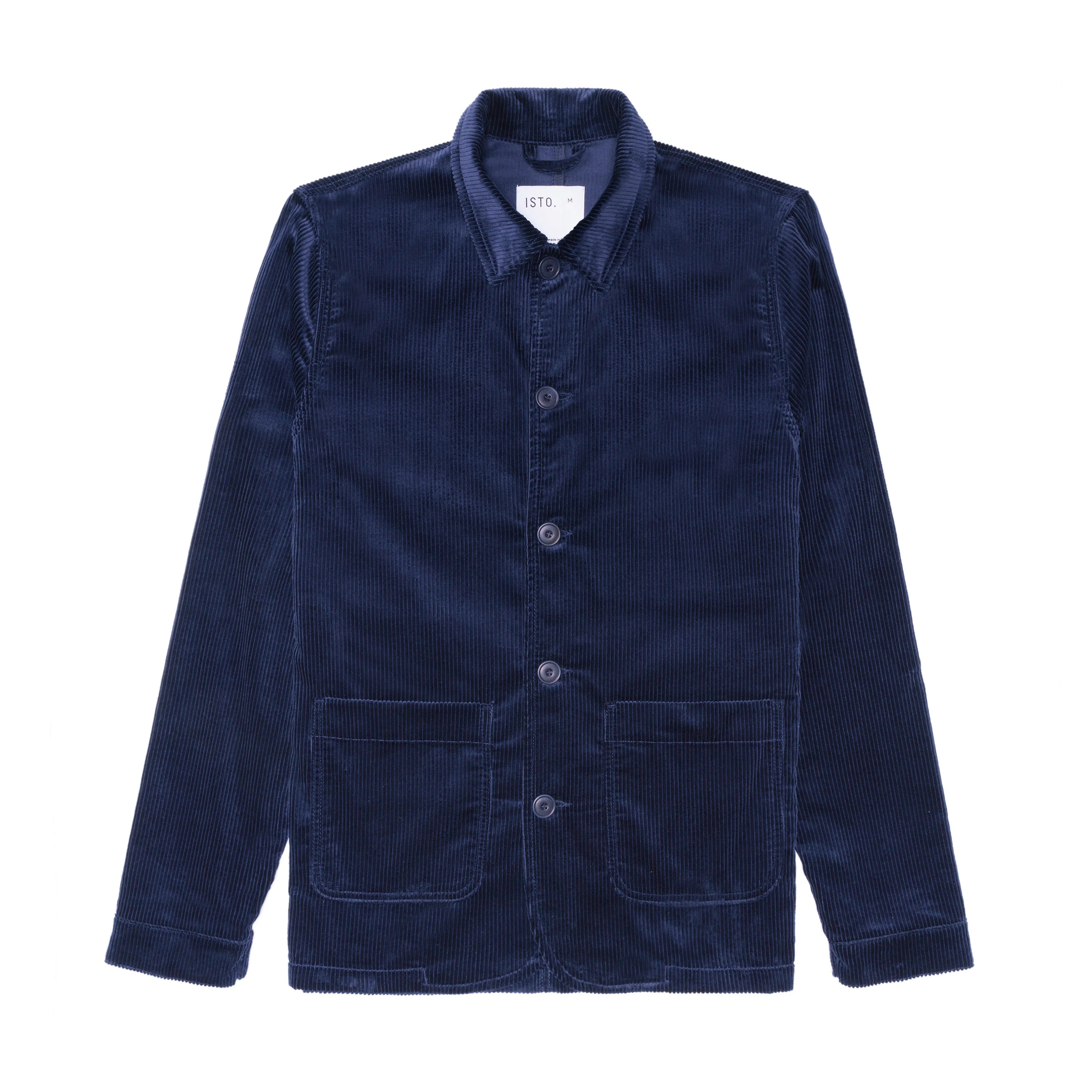 Corduroy Work Jacket Navy - Organic Cotton | ISTO.