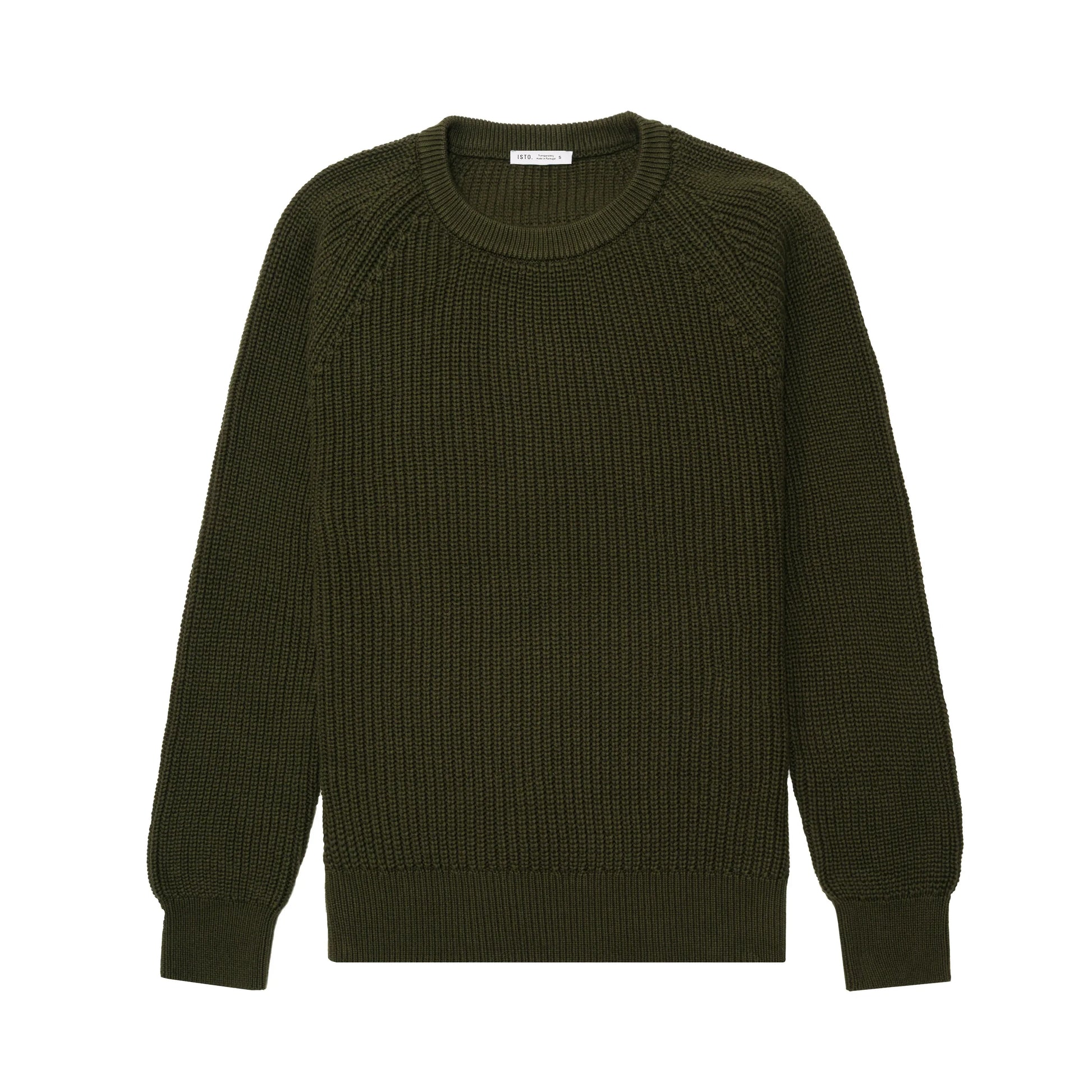 COTTON SWEATER Knitwear ISTO. Moss Green S