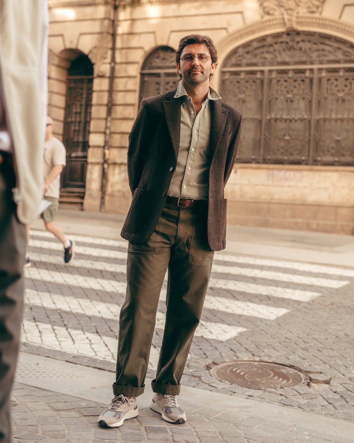 Herringbone Wool Blazer