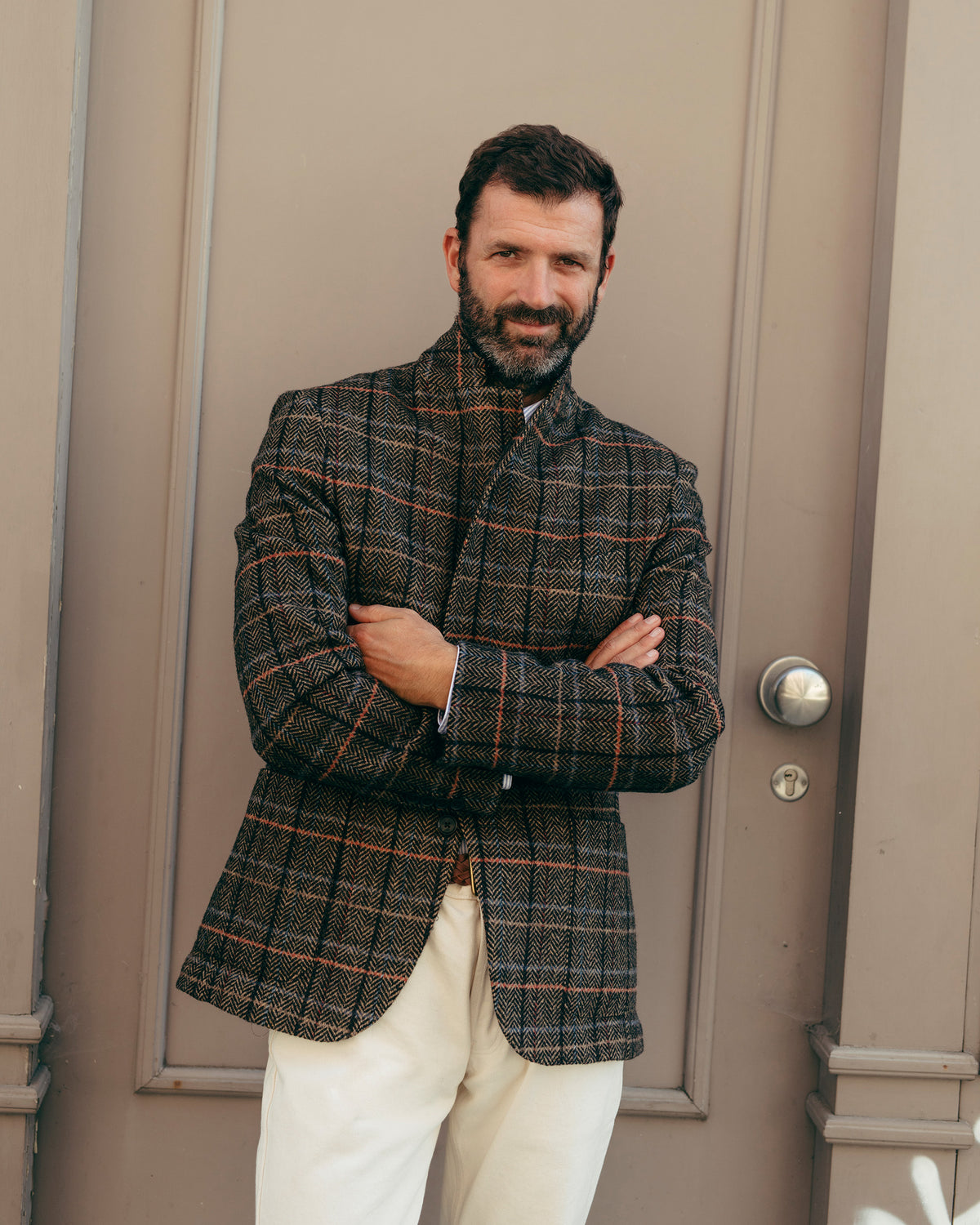 Herringbone Wool Blazer
