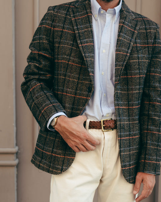 Herringbone Wool Blazer