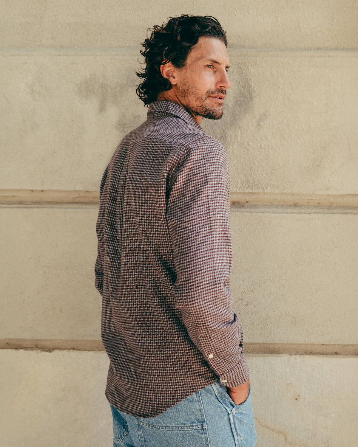 Flannel Pocket Shirt Houndstooth