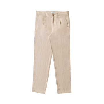 PLEATED LINEN TROUSERS