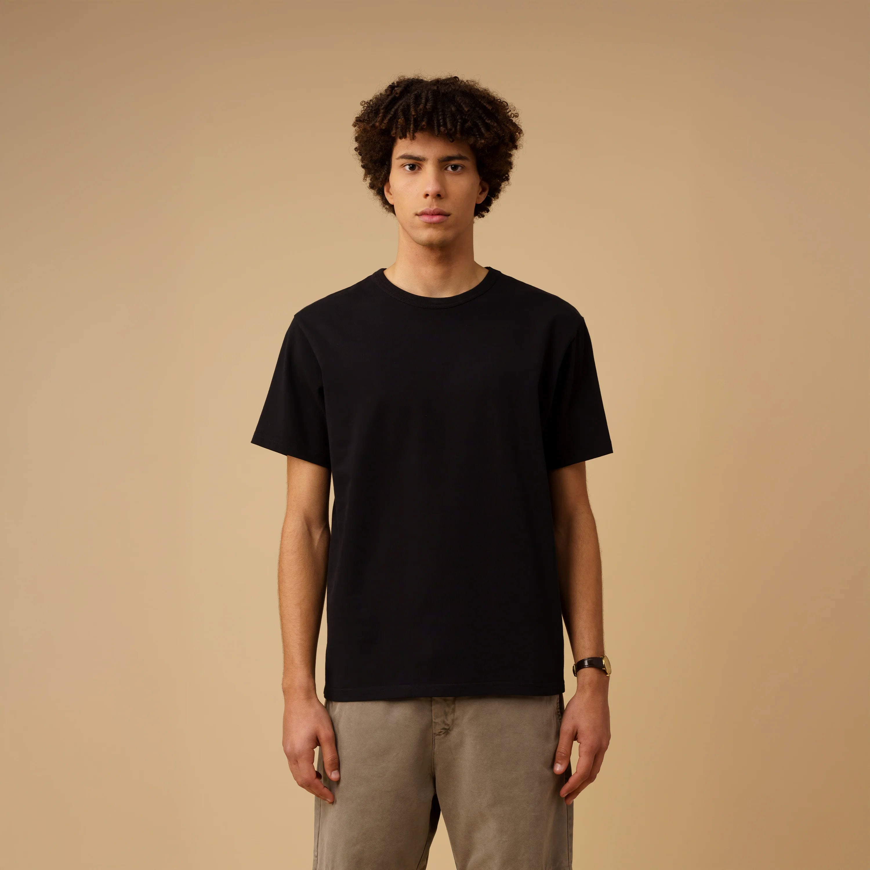 Men's Heavyweight T-Shirt Black Organic Cotton
