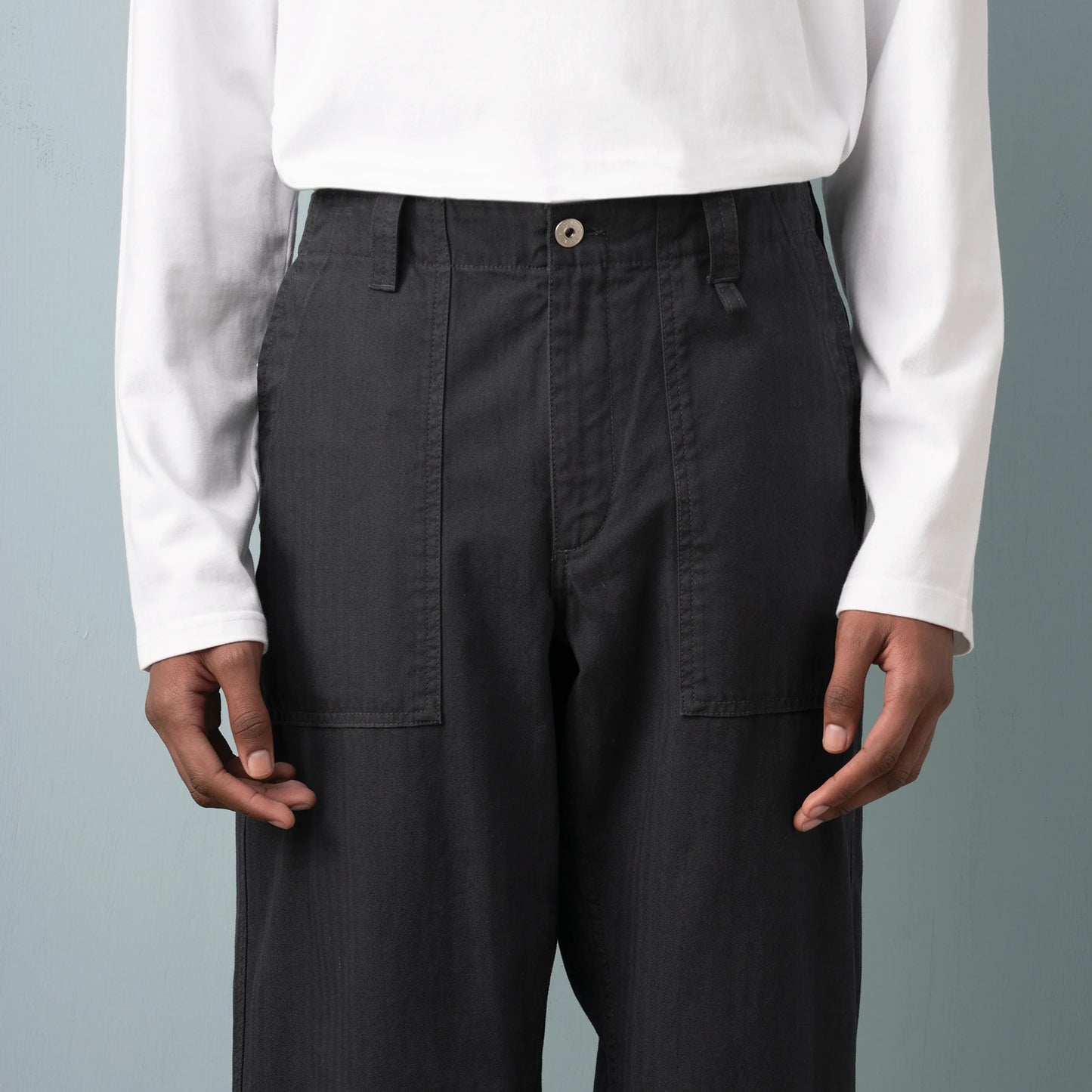 Herringbone Utility Trousers