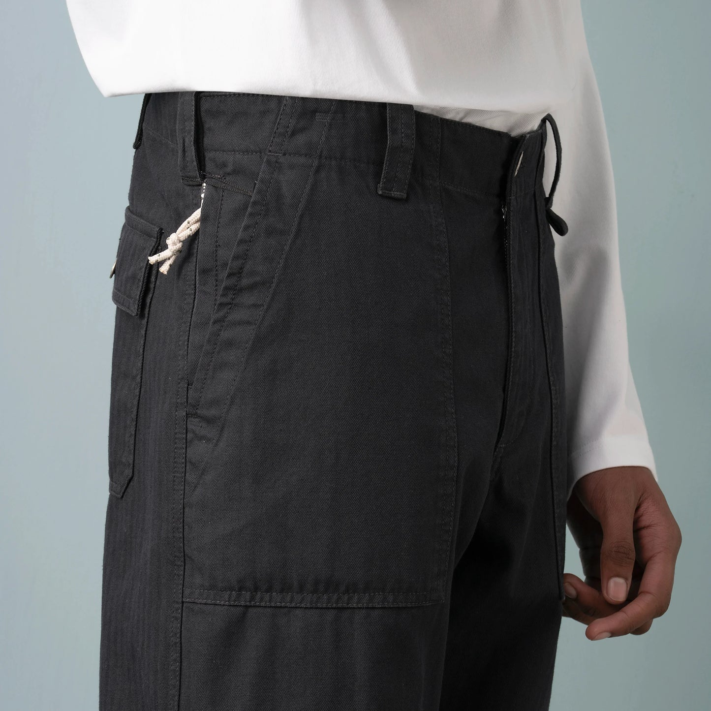 Herringbone Utility Trousers