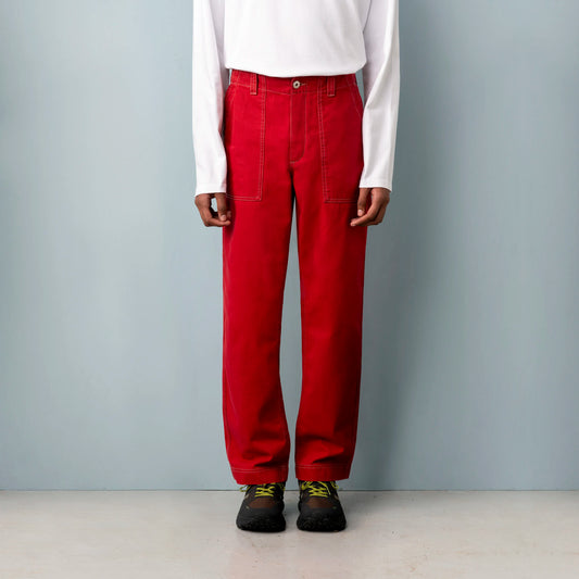 HERRINGBONE UTILITY TROUSERS