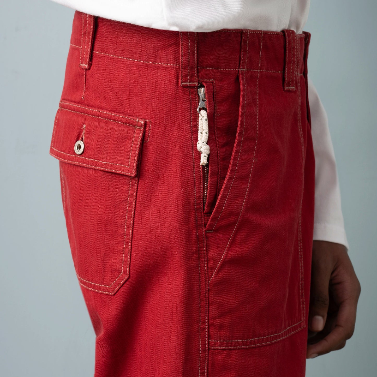 Herringbone Utility Trousers
