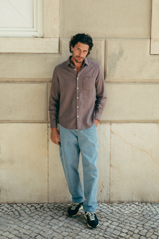 Flannel Pocket Shirt Houndstooth