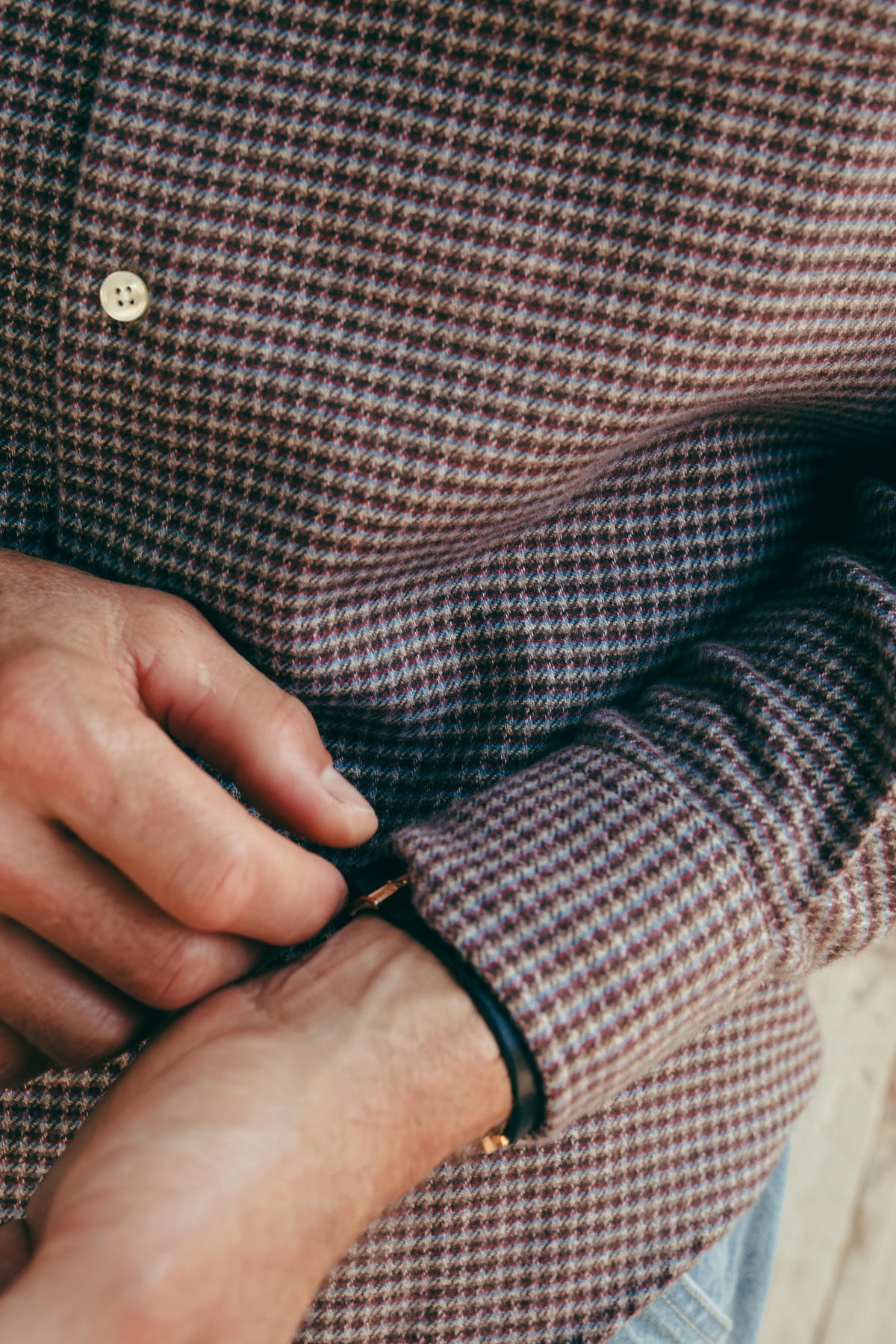 Flannel Pocket Shirt Houndstooth