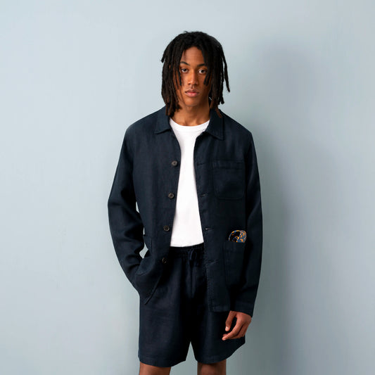 Linen Work Jacket