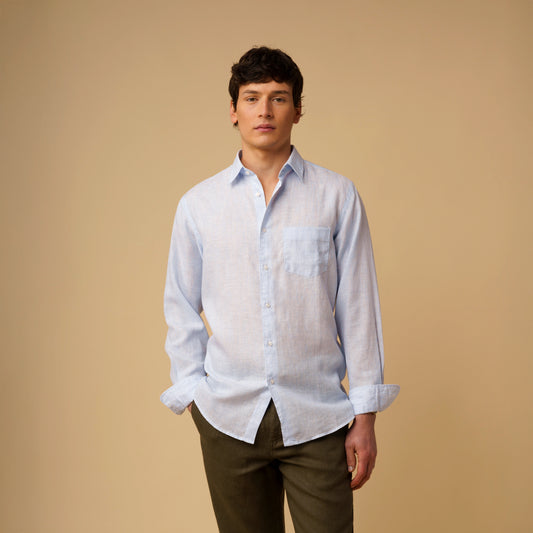 STRIPED LINEN SHIRT