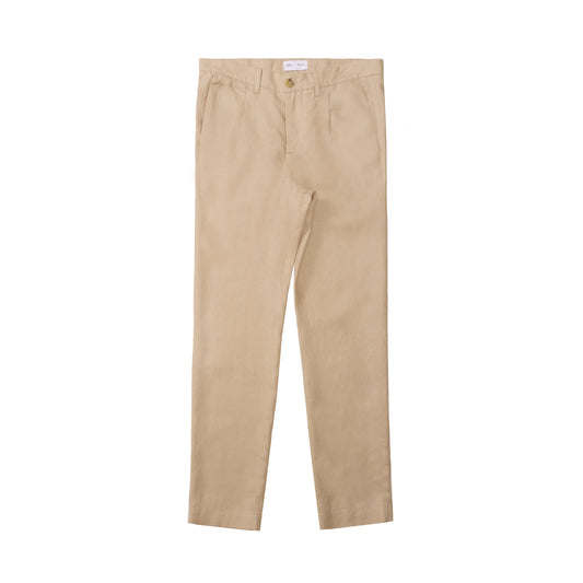 PLEATED LINEN TROUSERS