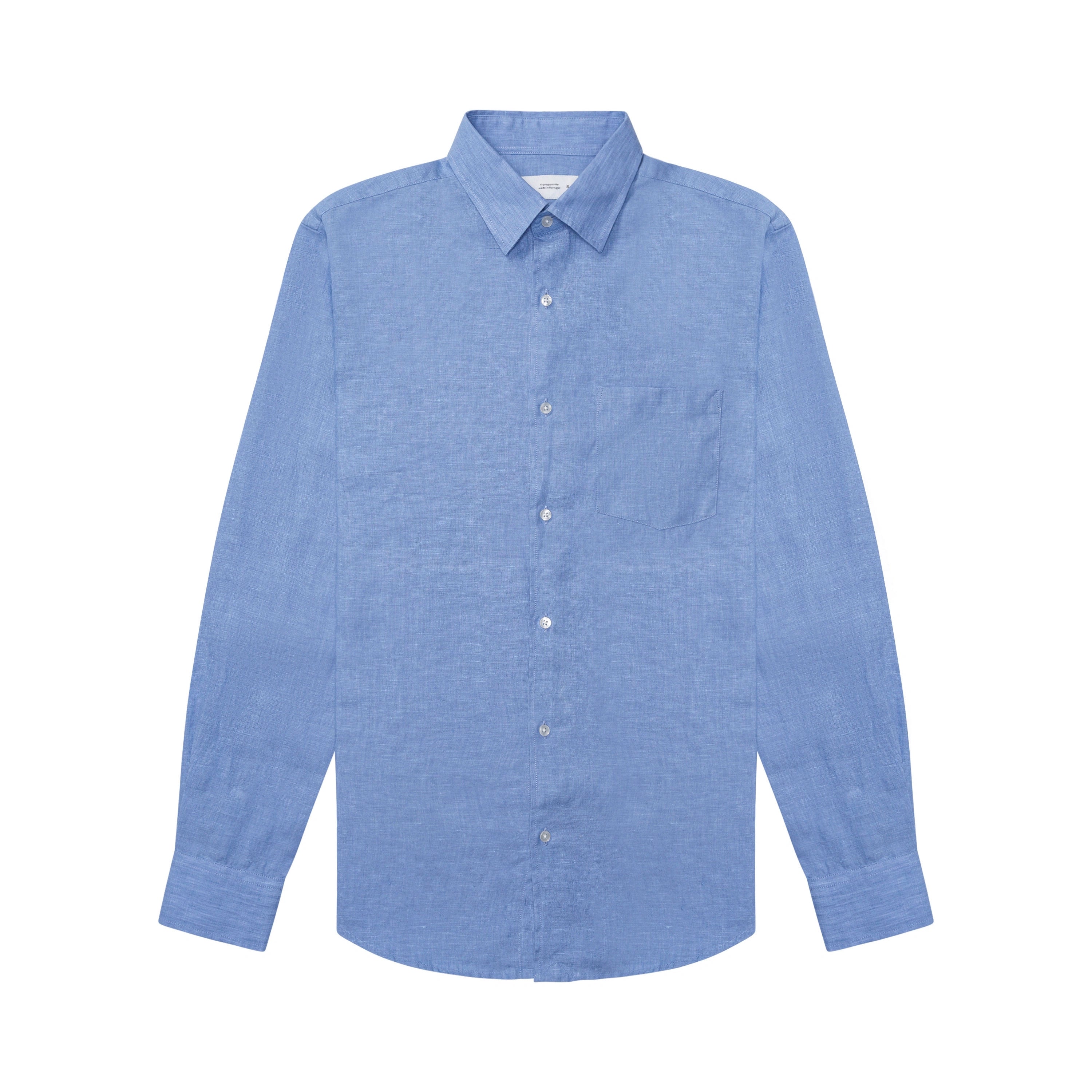 Linen Shirt Baby Blue - Natural Linen | ISTO.