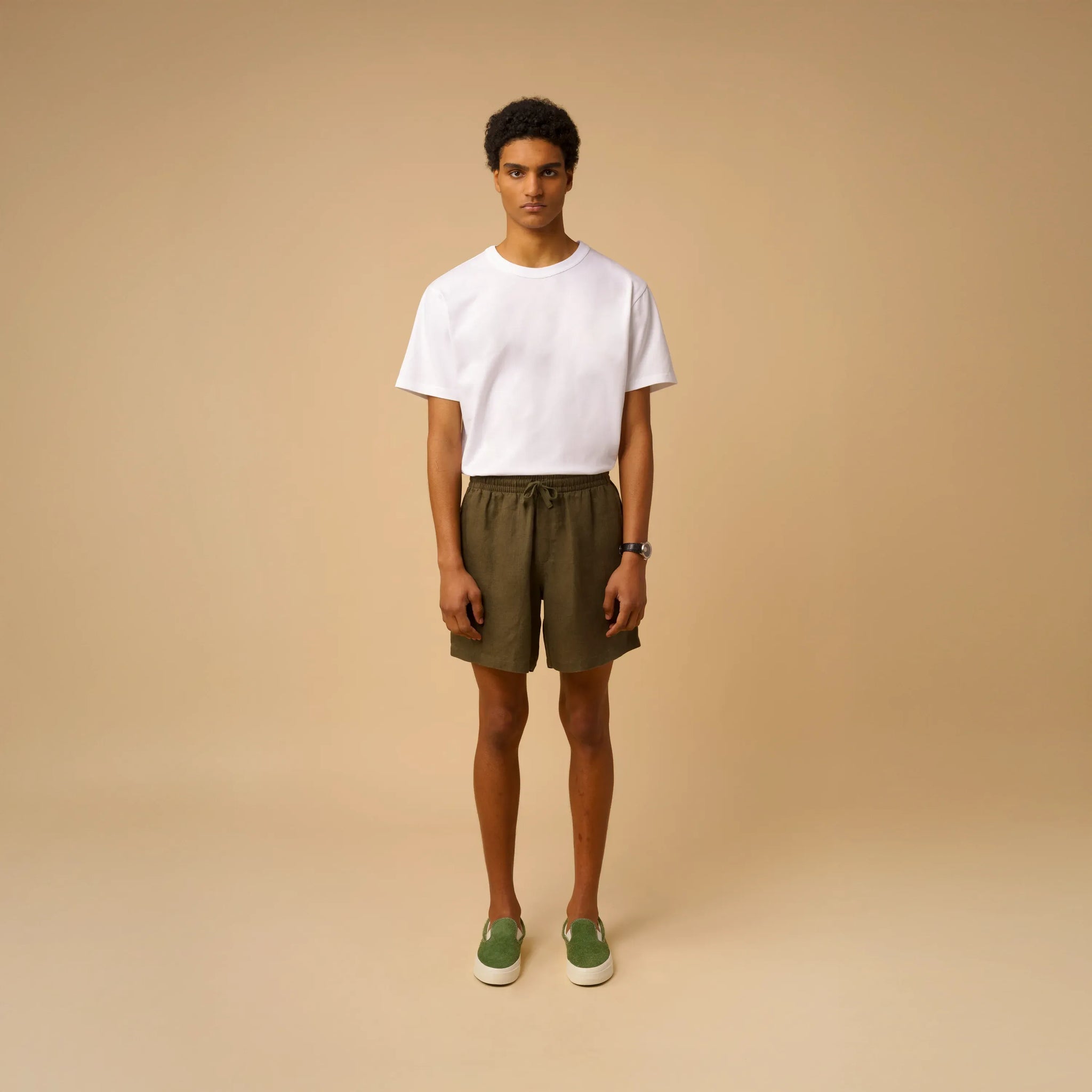 LINEN SHORTS