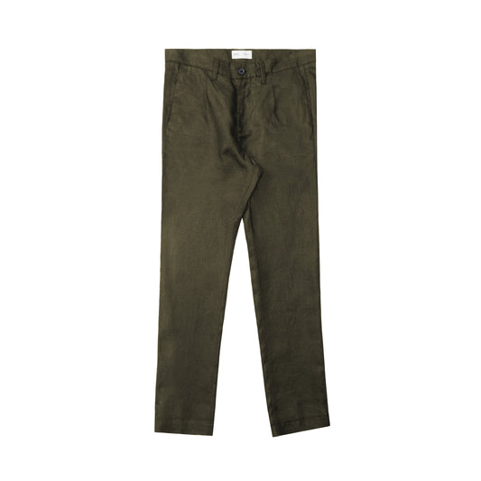 PLEATED LINEN TROUSERS