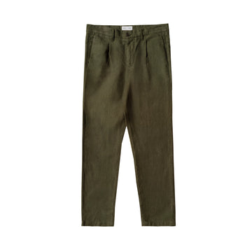 PLEATED LINEN TROUSERS