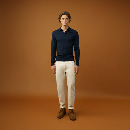 MERINO WOOL POLO