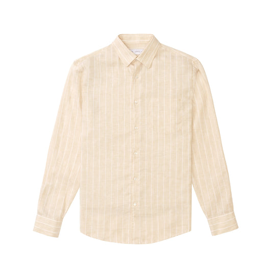 PINSTRIPE LINEN SHIRT