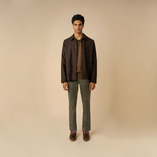 RECYCLED WOOL WORK JACKET