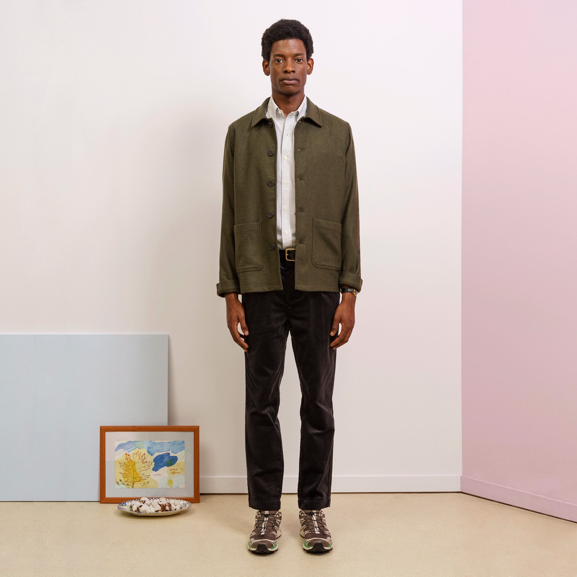 Men's wool work jacket clearance