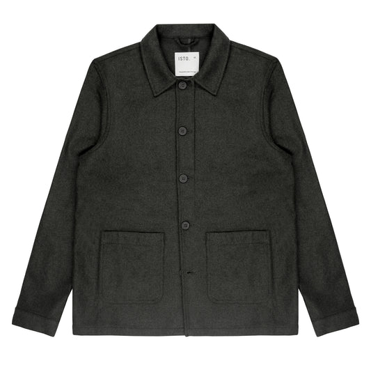 RECYCLED WOOL WORK JACKET