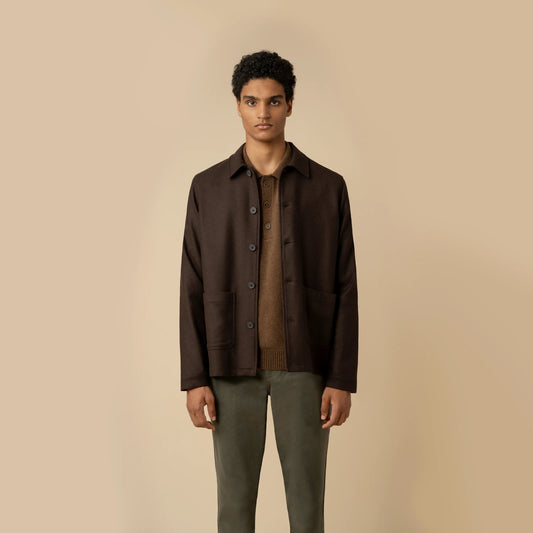 RECYCLED WOOL WORK JACKET