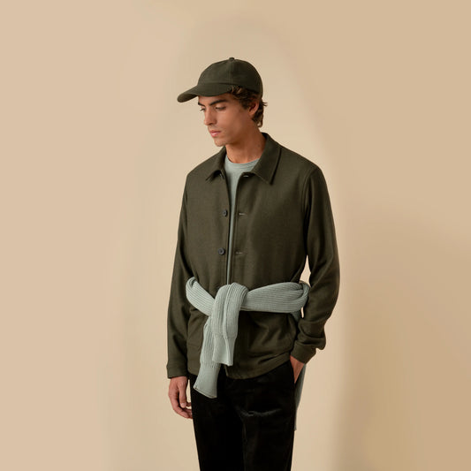 RECYCLED WOOL WORK JACKET