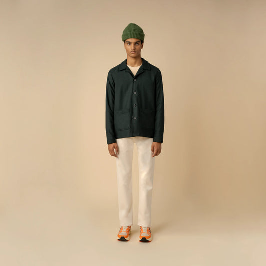 RECYCLED WOOL WORK JACKET