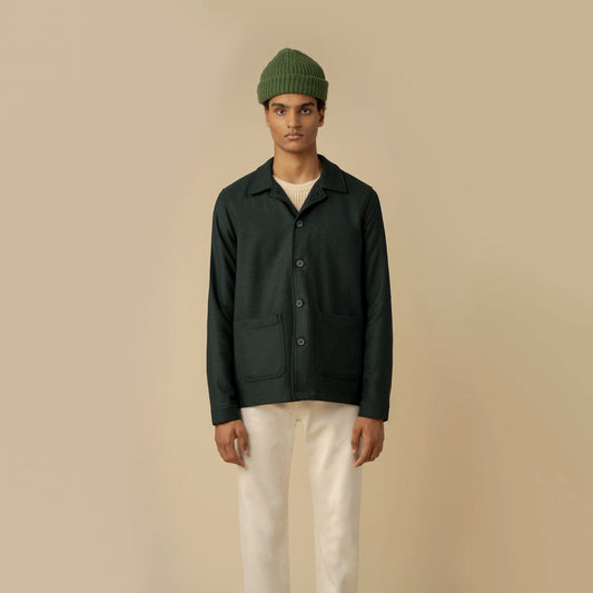 RECYCLED WOOL WORK JACKET