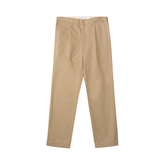 STRAIGHT PLEATED CHINOS