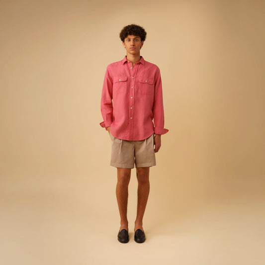 TWO POCKET LINEN SHIRT