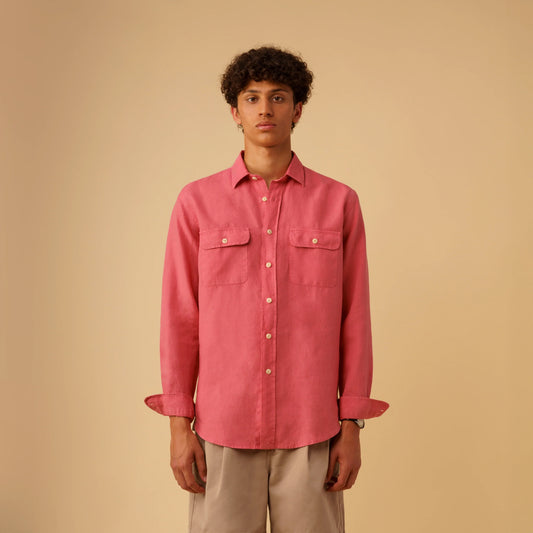 TWO POCKET LINEN SHIRT