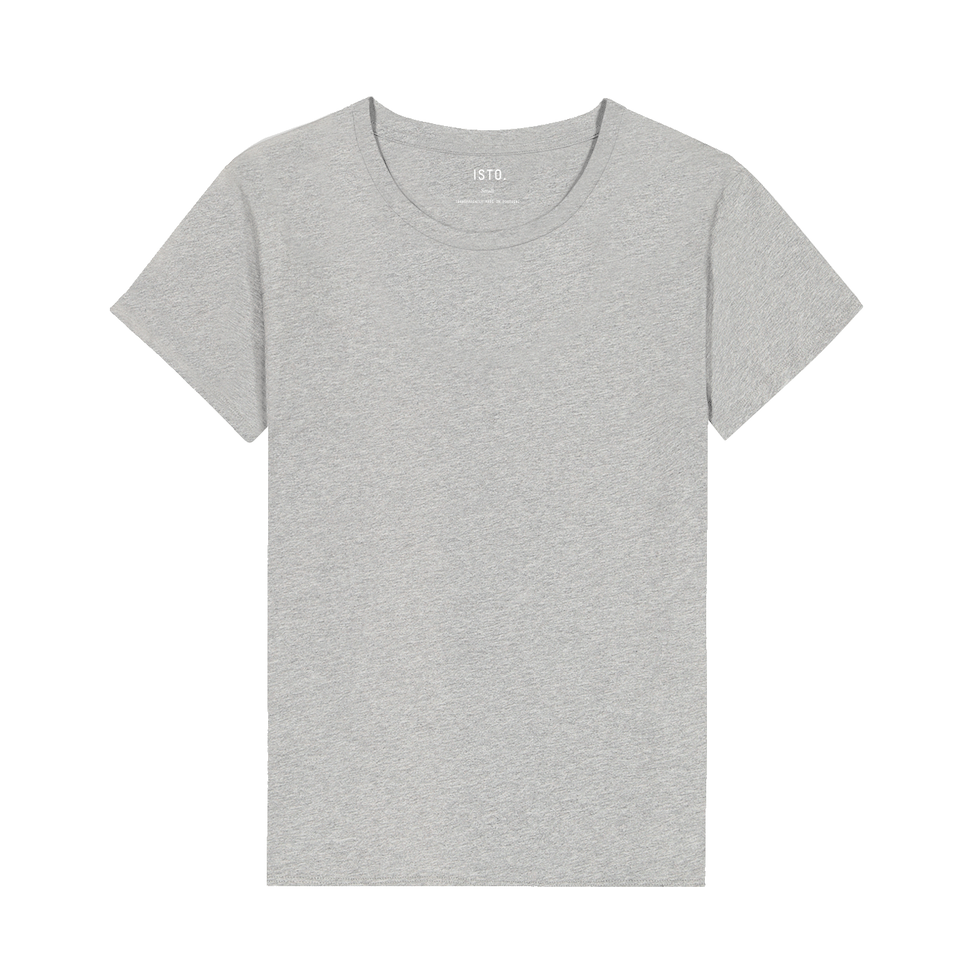 WOMEN'S CREW TEE T-Shirts ISTO. store Grey Melange XS