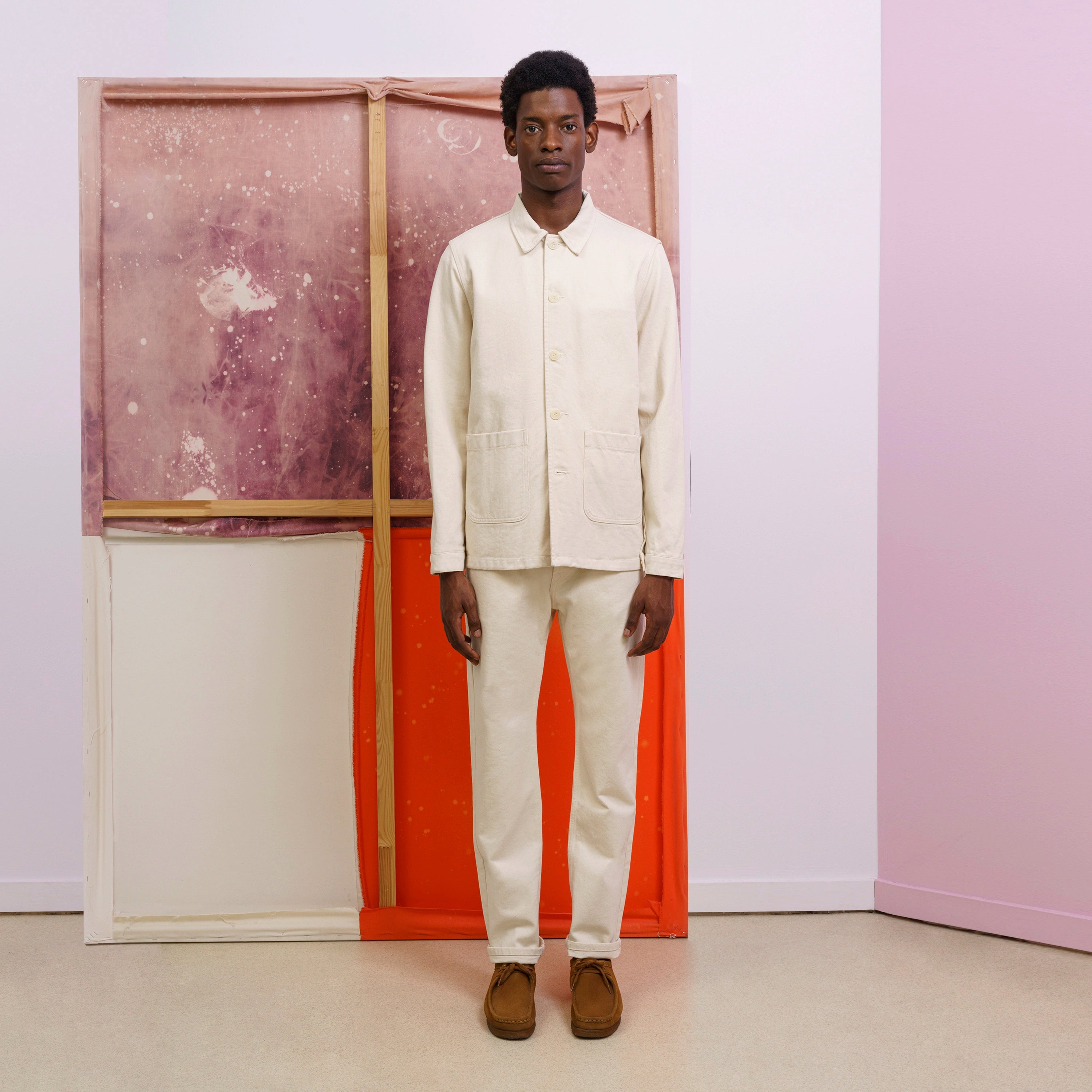 Denim Work Jacket Undyed Organic Cotton