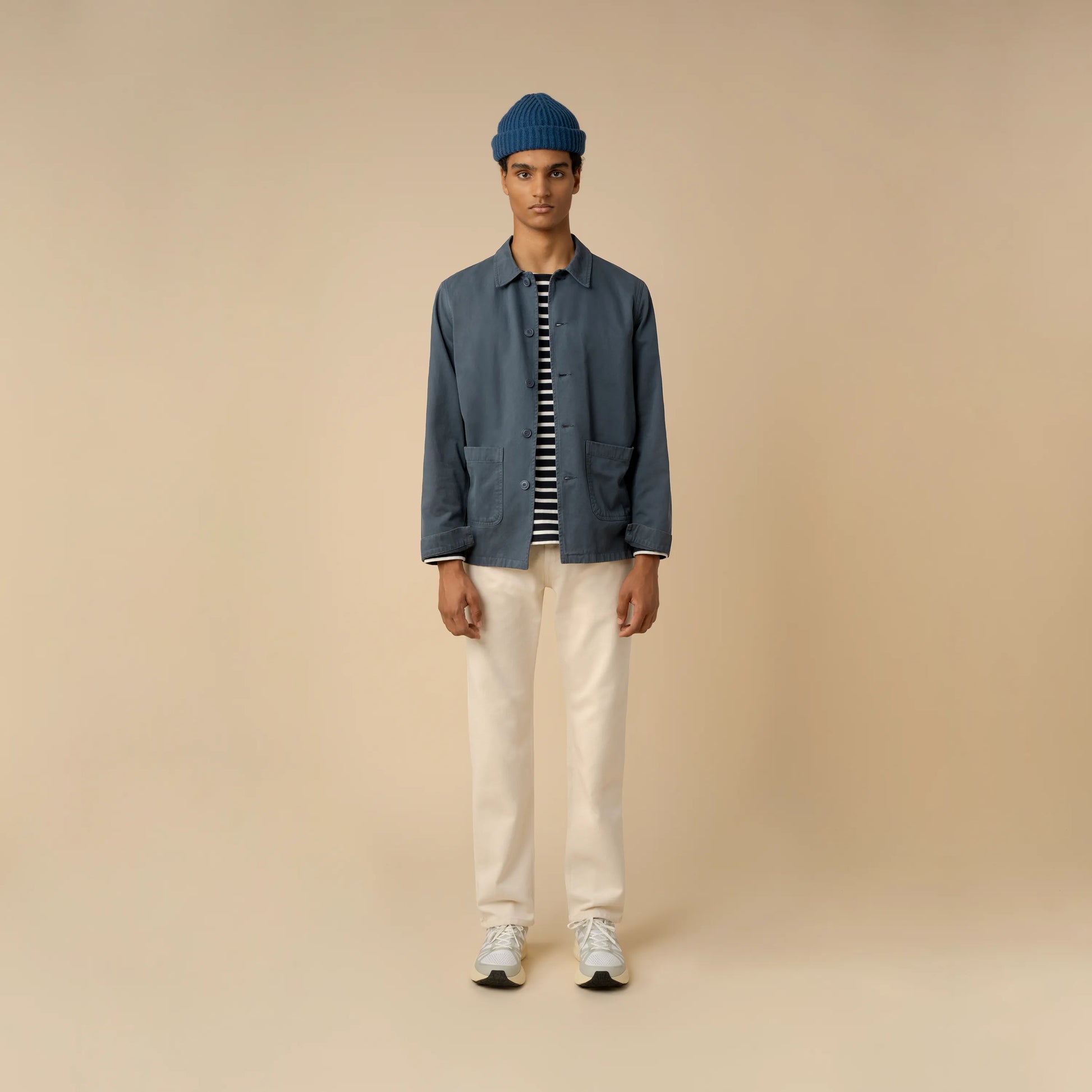 Work Jacket Navy Organic Cotton - Main Image