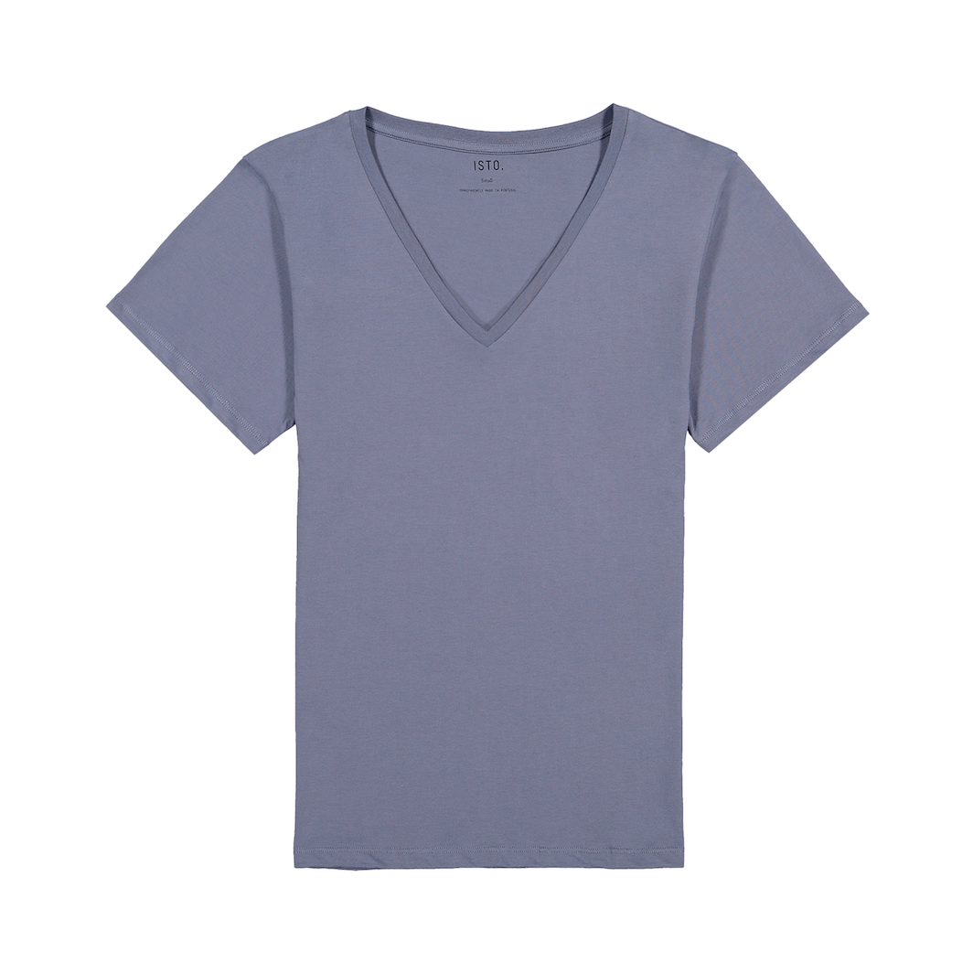 WOMEN'S V-NECK TEE T-Shirts ISTO. Storm XS