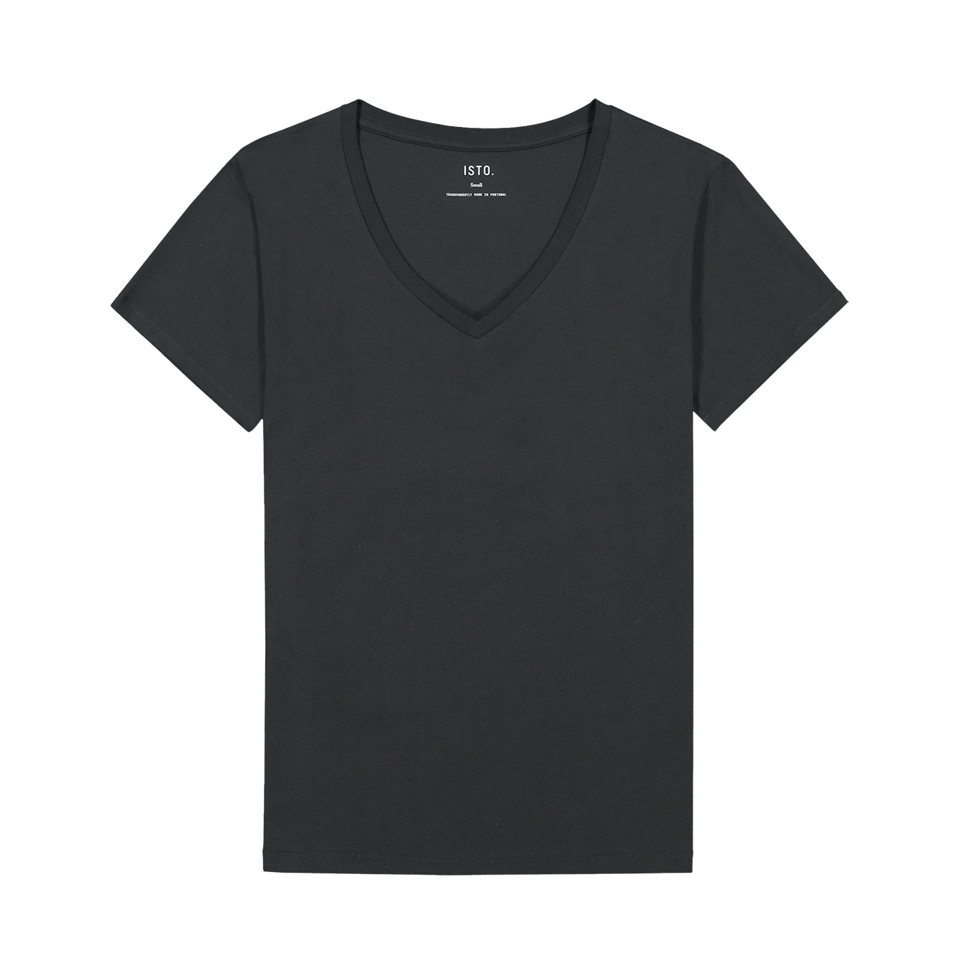 WOMEN'S V-NECK TEE T-Shirts ISTO. Black XS