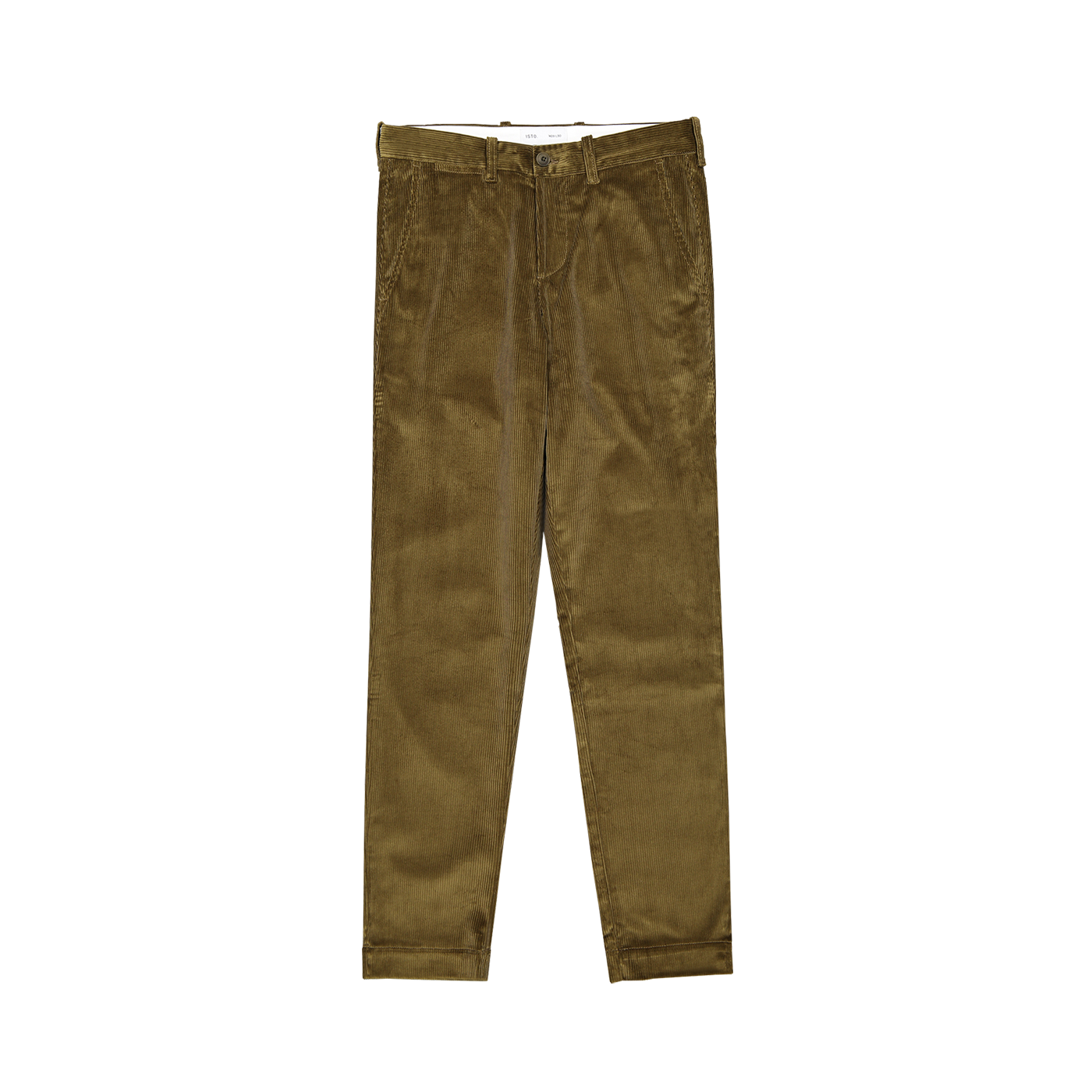 CORDUROY TROUSERS Trousers ISTO. Olive Green W28-L30