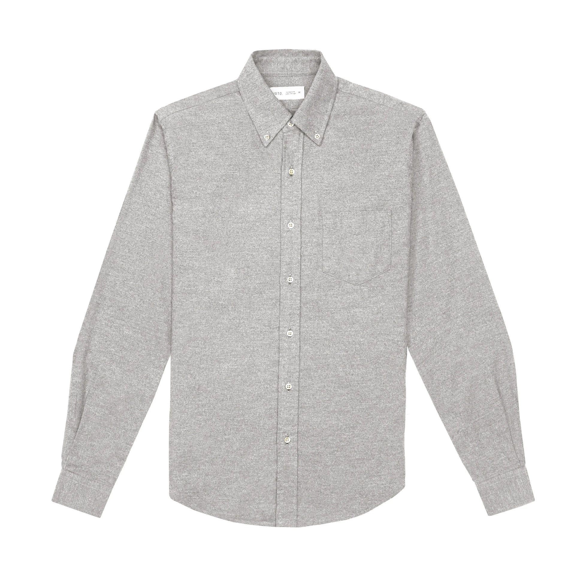 COTTON CASHMERE FLANNEL Shirts ISTO. store Grey S 