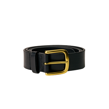 VEGETABLE TANNED BELT Clothing Accessories ISTO. Black 85 cm